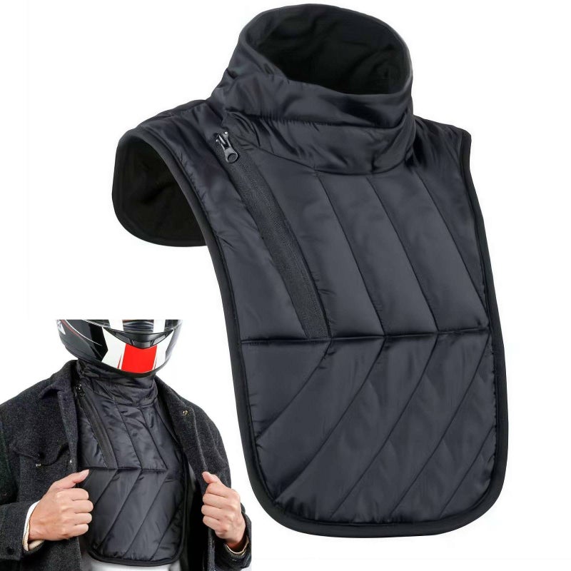 Motorcycle Neck Warmer Winter Windproof Neck Cover, Thermal Polyester Gaiter with Zipper for Cold Weather Riding (Long) - Image 1